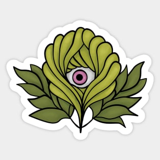 Spooky Plant With Weird Eye Sticker